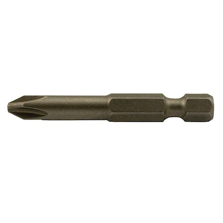 Jones Stephens Phillips Bit, Long Insert Type, No 2 point, 1/4in. Hex, 11-5/16in. Long S41308